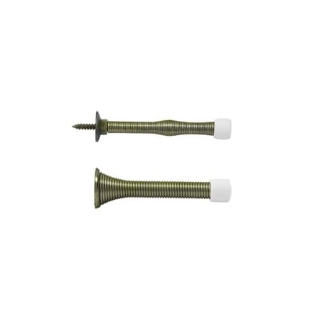 Deltana SDS3U Baseboard Bumper Door Stop Antique Brass, 10PK SDS3U5-XCP10